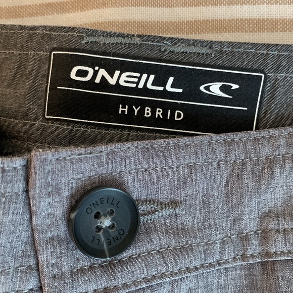 O’Neill hybrid stretch men’s shorts, size 28, medium heather grey - Picture 3 of 4